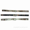 Colorful belts for women, made of PU, with flowers-printed pattern on belt